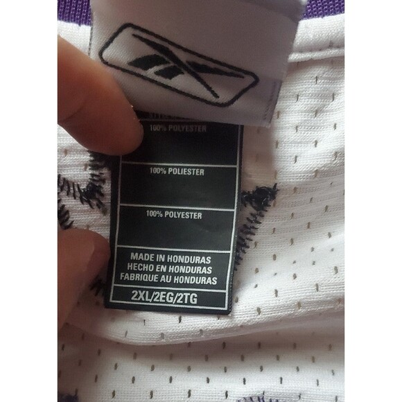 Reebok Authentic Chris Webber Sacramento Kings White Basketball Jersey Mens size - Picture 6 of 9